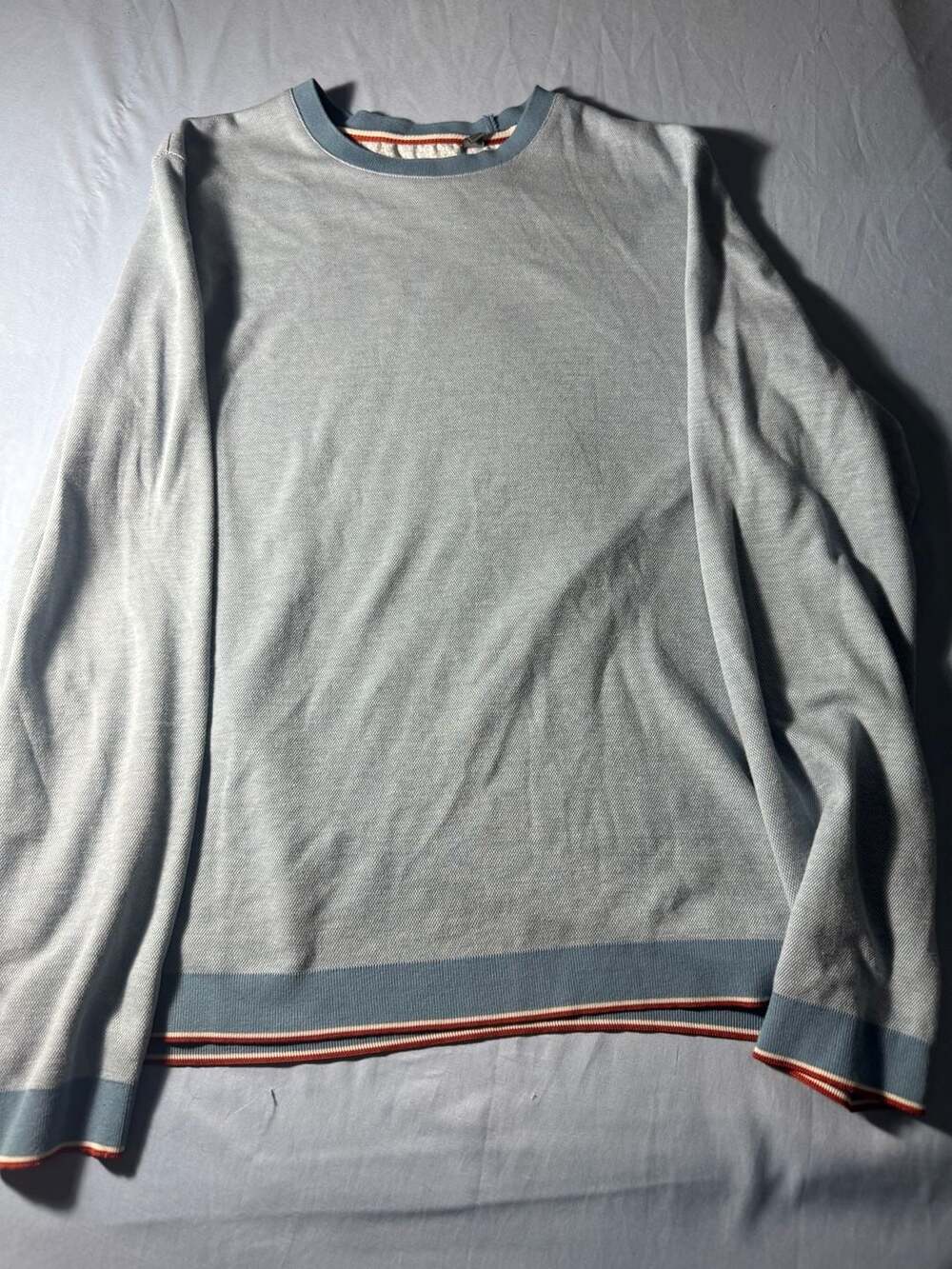 Ted Baker Toyde Sweater Size 5 Blue Cotton Pullover